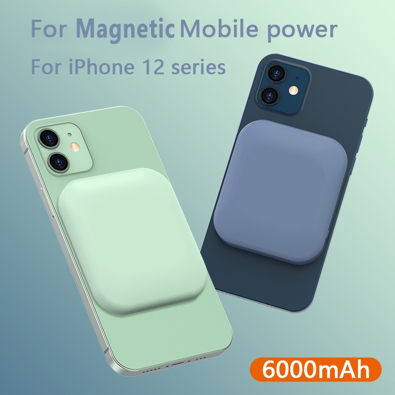 Sạc dự phòng không dây từ tính 6000mAh 15w thích hợp cho iphone 13Pro 12ProMax 12 mini