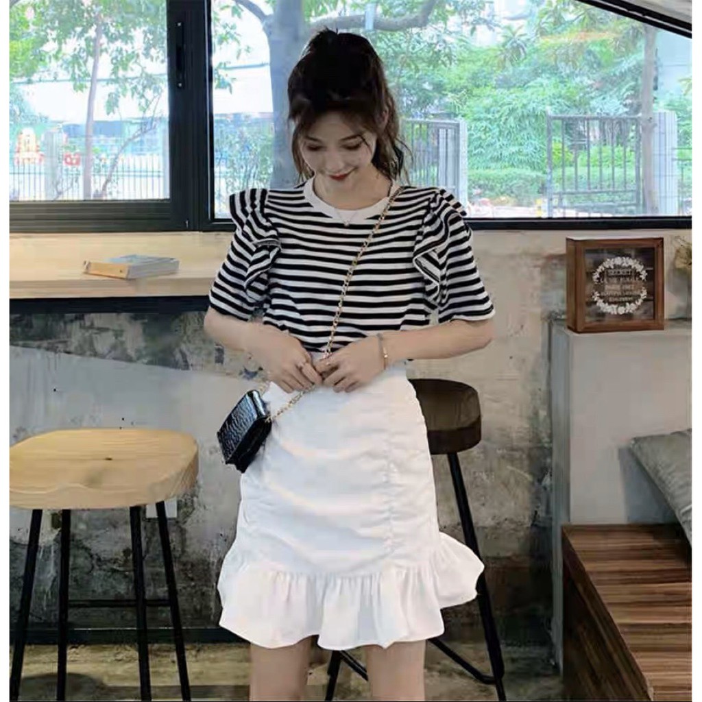 Chân váy nhún xòe đuôi cá cực xinh