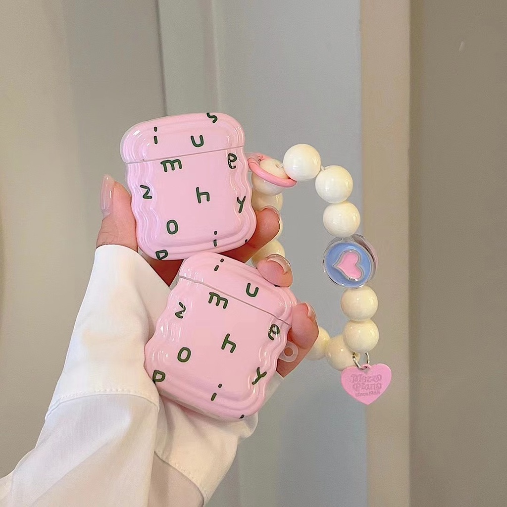 Vỏ Bảo Vệ Hộp Sạc Tai Nghe Bluetooth airpods 1 / 2 pro Bằng tpu Mềm Họa Tiết Hoa Và Cơm Trắng Dễ Thương Mới