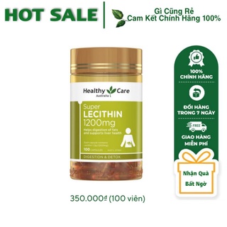 MẦM ĐẬU NÀNH ĐIỀU HÒA NỘI TIẾT HEALTHY CARE SUPER LECITHIN 100 VIÊN