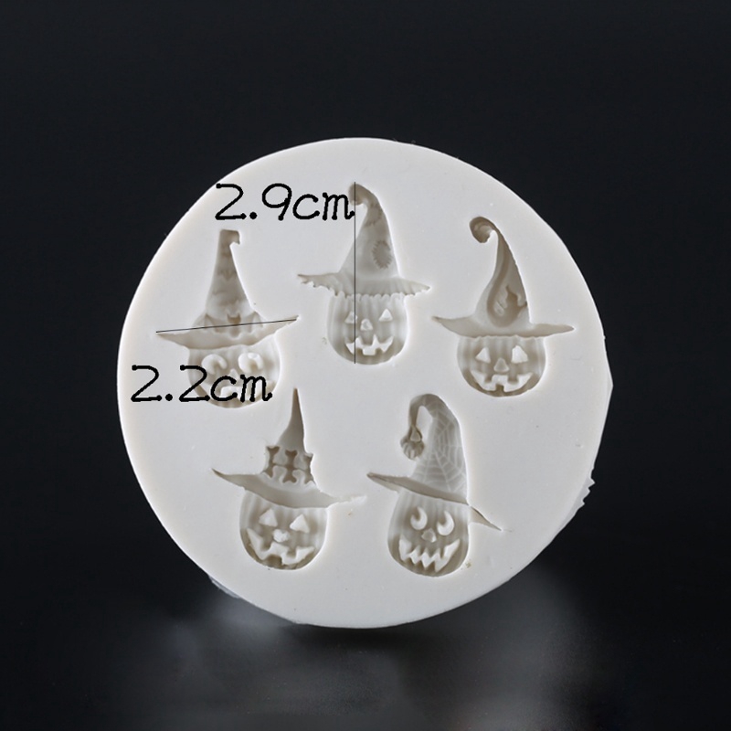 Khuôn silicon làm bánh / sô cô la hình quả bí ngô halloween sáng tạo