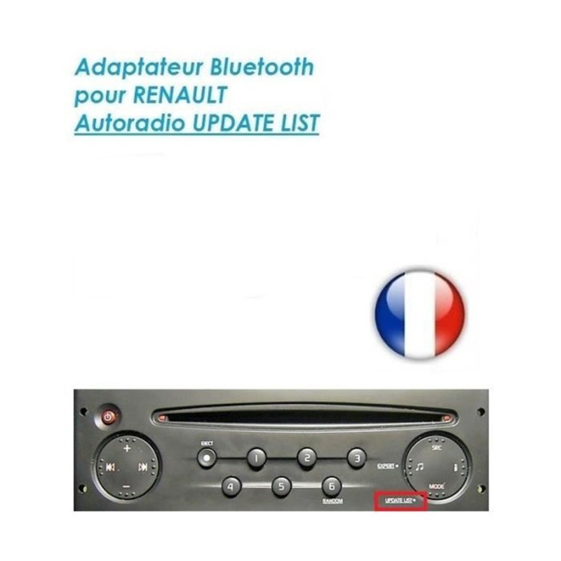 Bộ Thiết Bị Nhận Tín Hiệu Âm Thanh Bluetooth 5.0 Không Cần Gọi Kèm Micro Cho Xe Hơi Renault-