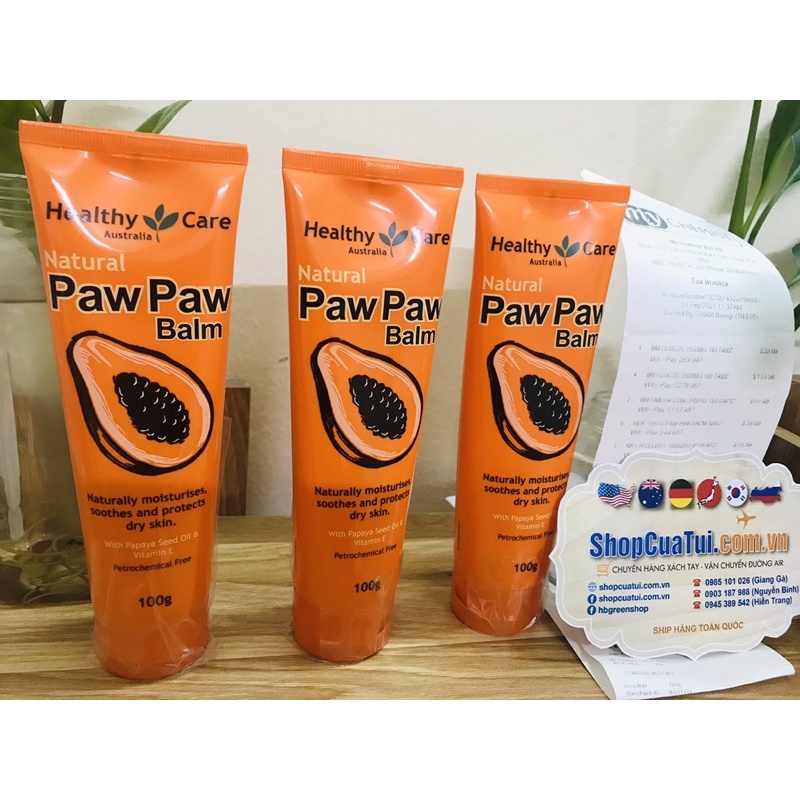 💁🏻‍♀️ Kem dưỡng da khô kem đu đủ đa năng Healthy Care Paw Paw Balm 100g 💝