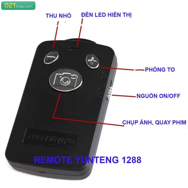 Remote chụp ảnh không dây bluetooth