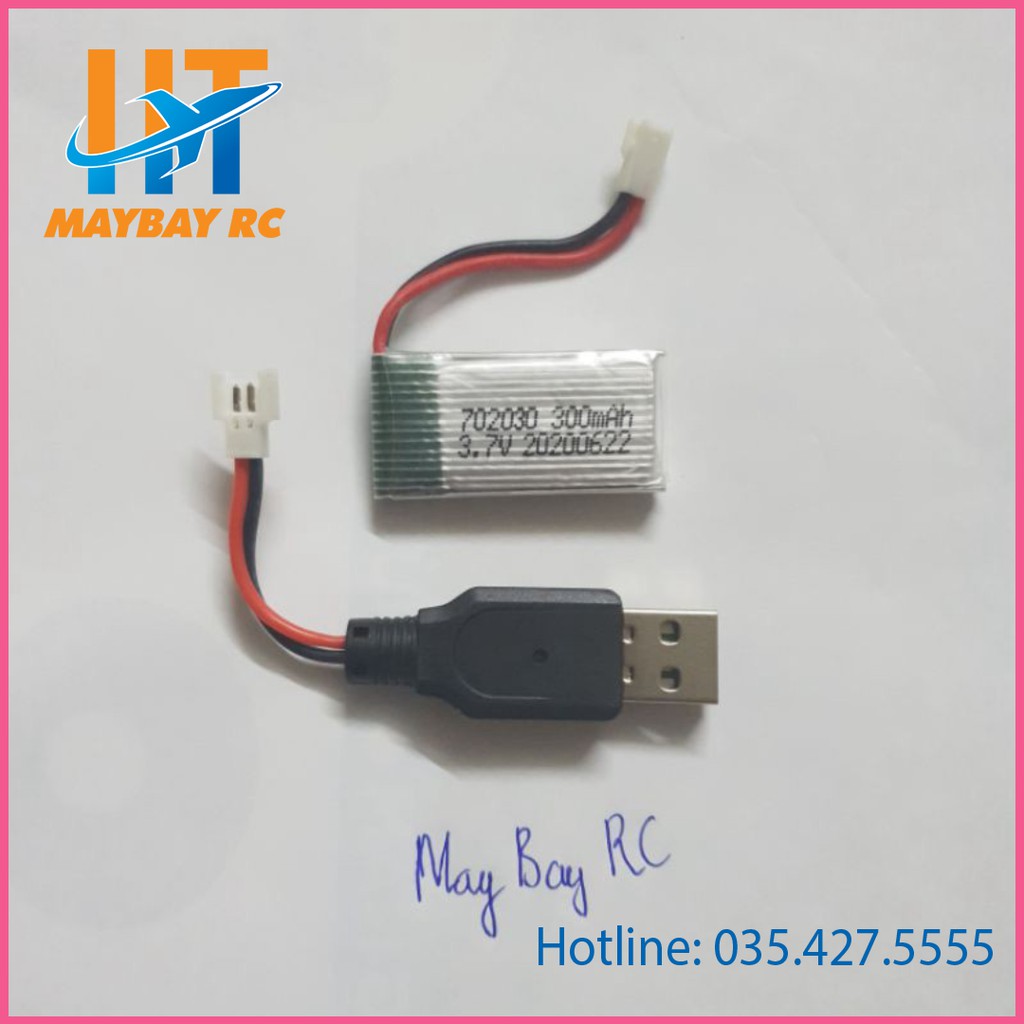 Pin lipo 3.7v 300mAh cho flycam , máy bay mini.....