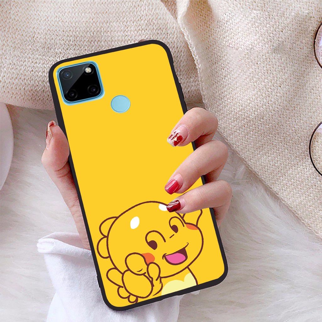 Ốp lưng Realme C21Y viền dẻo TPU BST Khủng Long Lai Ong