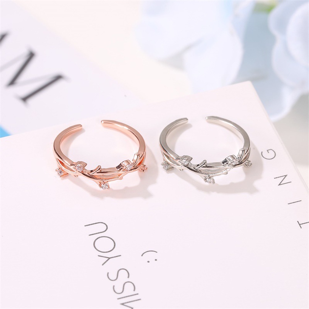 Nhẫn Đeo Tay Tạo Hình Cành Cây Sáng Tạo Phong Cách Hàn Quốc Cho Nữ