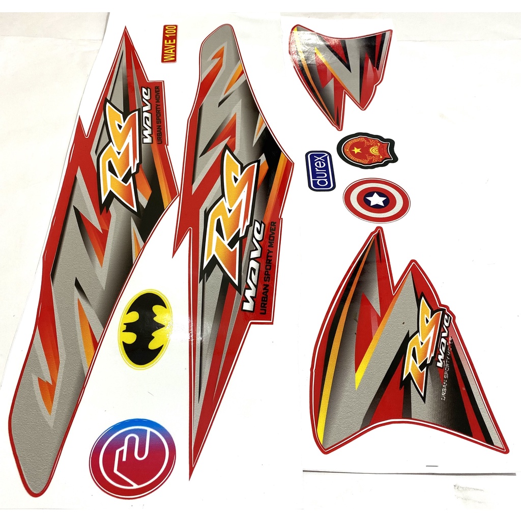 Tem Xe Máy Tem Rs Mẫu Mới Màu Đỏ 50cc - 100cc-110cc Chất Liệu 3 Lớp Cao Cấp