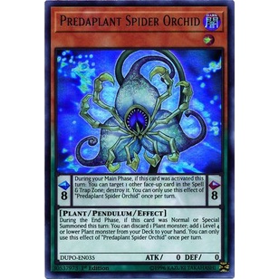 Thẻ bài Yugioh - TCG - Predaplant Spider Orchid / DUPO-EN035'