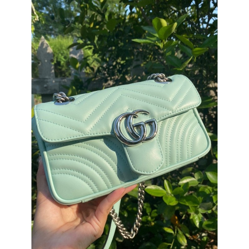 Túi GG marmont xanh mint