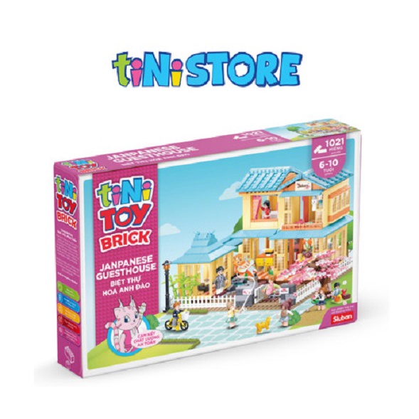 tiNiStore-Đồ chơi lắp ráp biệt thự hoa anh đào TINITOY (1021 PCS)