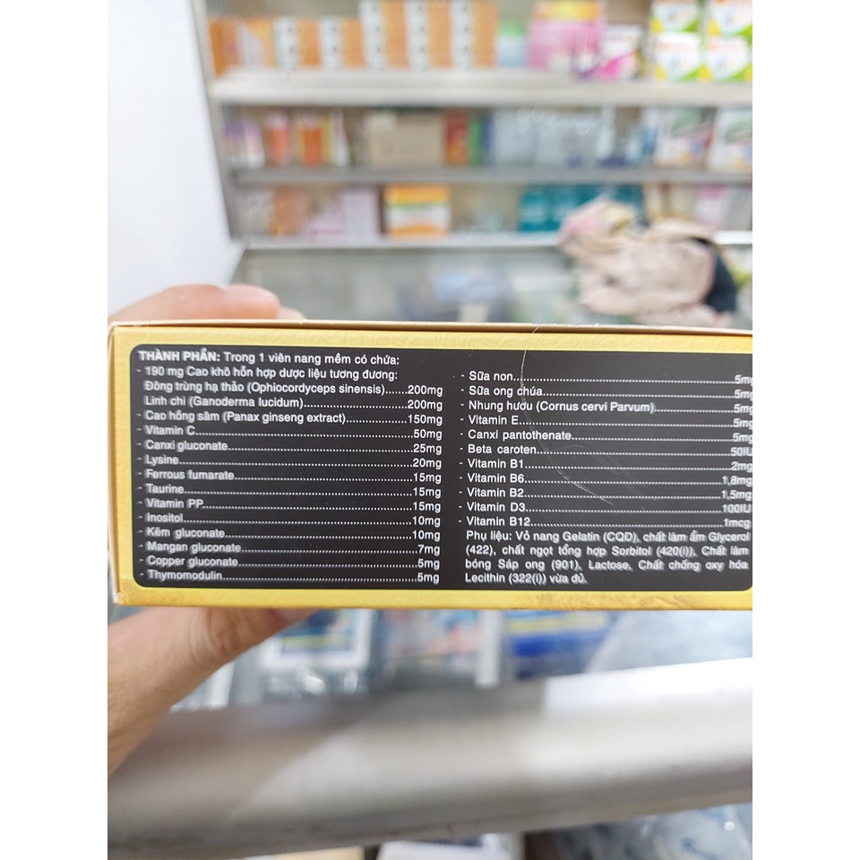 GREEN GINGSHENG - giúp tăng cường sức khỏe, bổ sung vitamin và khoáng chất- hộp 60 viên