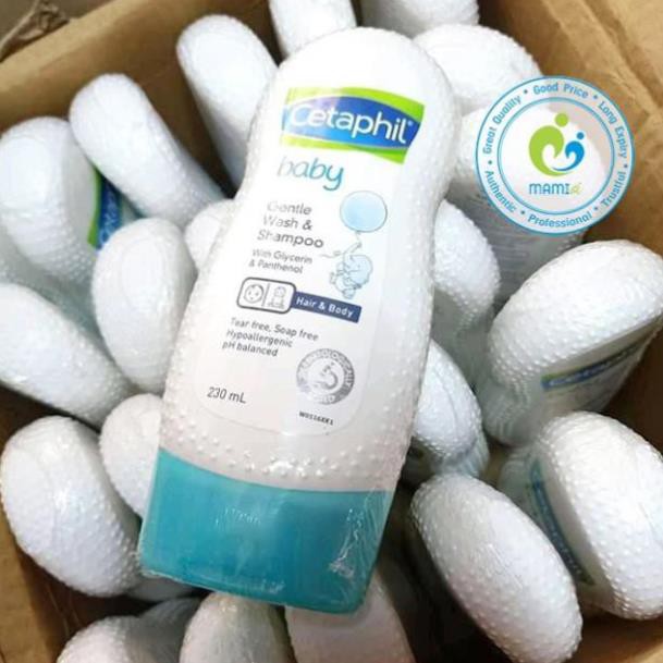 Sữa tắm gội (230ml/400ml) cho trẻ từ sơ sinh đến dưới 6 tuổi Cetaphil Baby Wash &amp; Shampoo, Úc