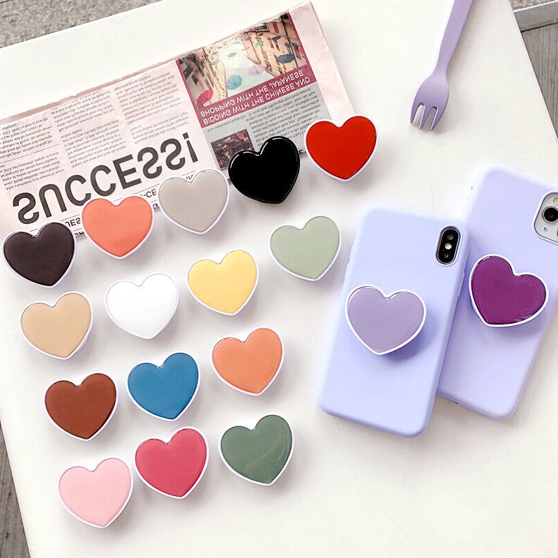 Giá Đỡ Điện Thoại Hình Trái Tim 3D Có Thể Xoay Được Tiện Dụng