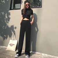 QUẦN ỐNG RỘNG , Quần suông Simple Pants Unisex_hình thật