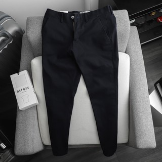Quần kaki nam, quần dài kaki nam cao cấp DEFOXX màu đen 20904 foxxmen