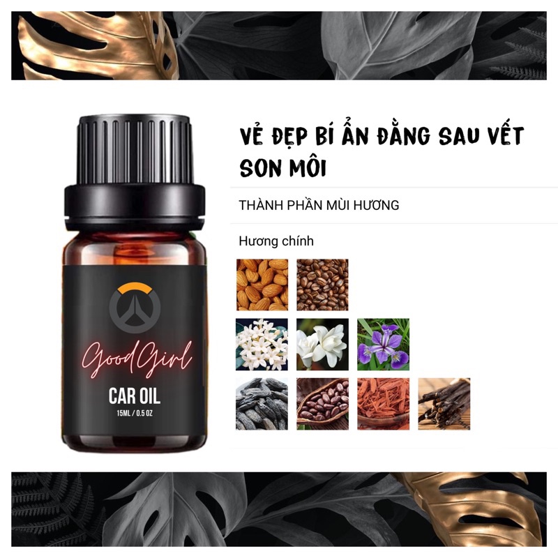 -𝐌𝐨𝐨𝐌𝐨𝐨- Tinh dầu cao cấp OILCAR dành cho xe ô tô “𝐆𝐎𝐎𝐃 𝐆𝐈𝐑𝐋” 15ml