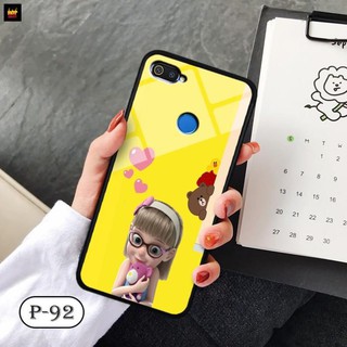 Ốp lưng kính 3D OPPO A12- hình cute đẹp