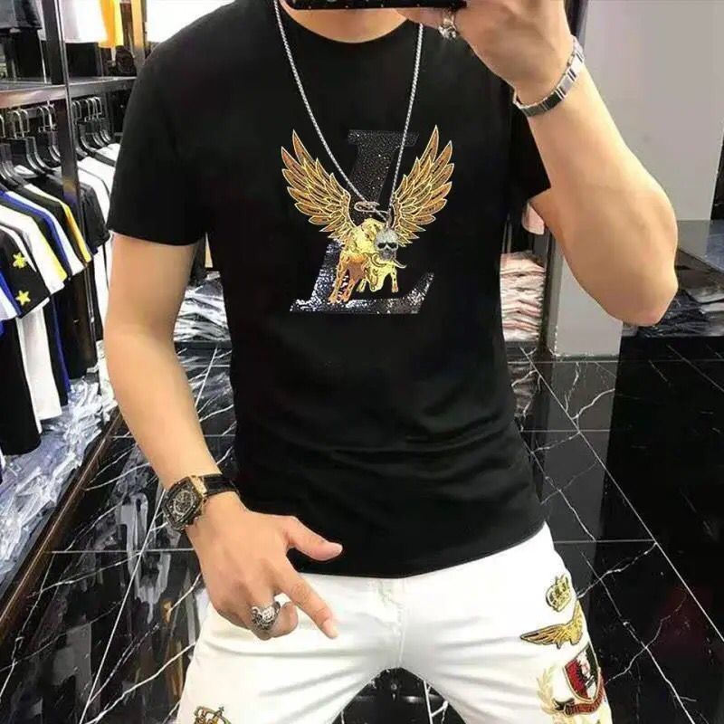 Áo thun tay ngắn có cỡ lớn in hình thời trang mùa hè dành cho nam