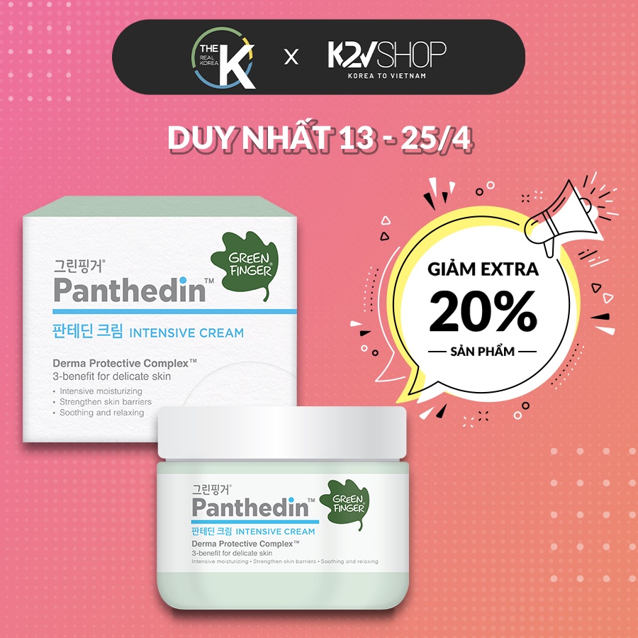 Kem Dưỡng Ẩm Chuyên Sâu Ban Đêm Cho Bé Sơ Sinh (0-36 tháng) Greenfinger Panthedin Intensive Cream 200ml