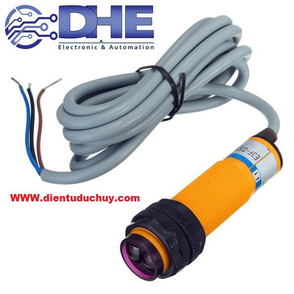 CẢM BIẾN VẬT CẢN QUANG ĐIỆN HỒNG NGOẠI E3F-DS30C4, 0-30cm, ĐIỆN ÁP 6-36VDC, NPN, THƯỜNG MỞ NO, CHỐNG NHIỄU TỐT