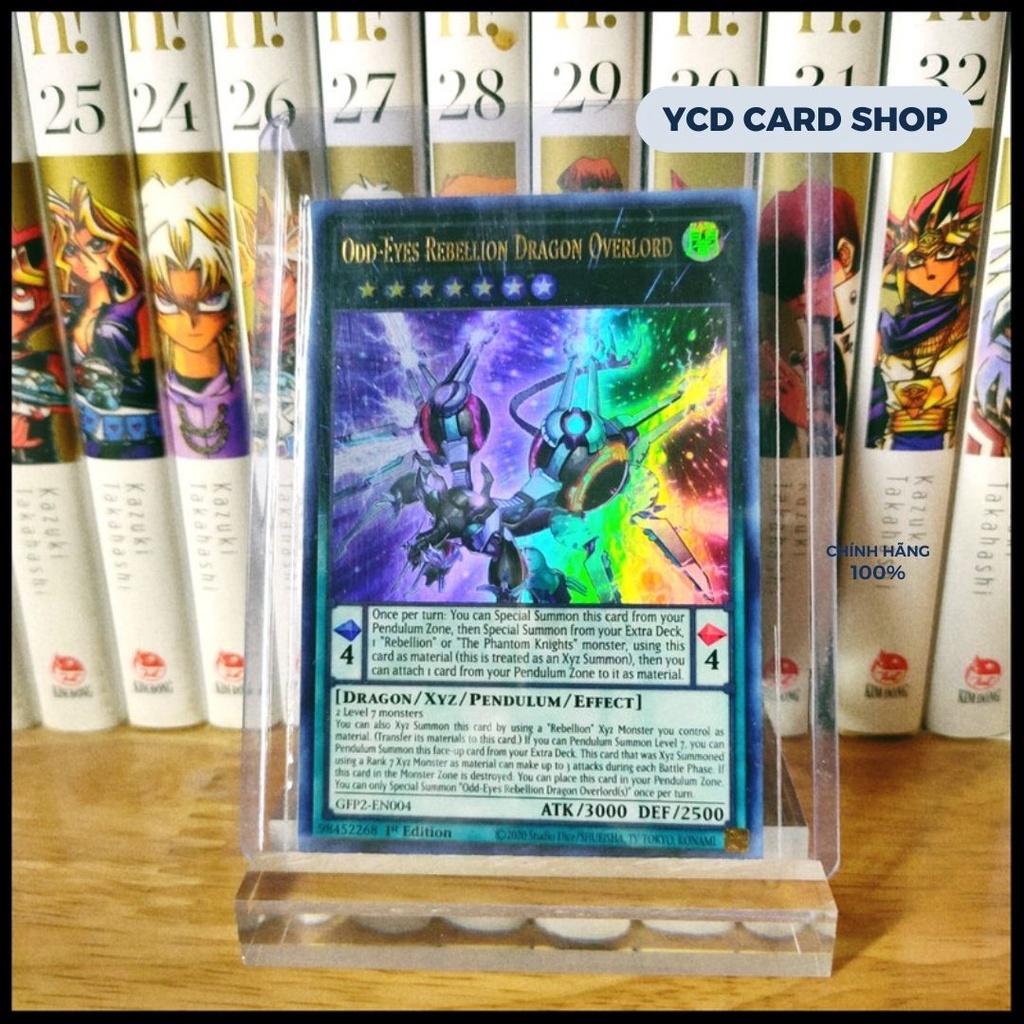 Thẻ bài Yugioh Chính Hãng Odd-Eyes Rebellion Dragon Overlord – Ultra Rare