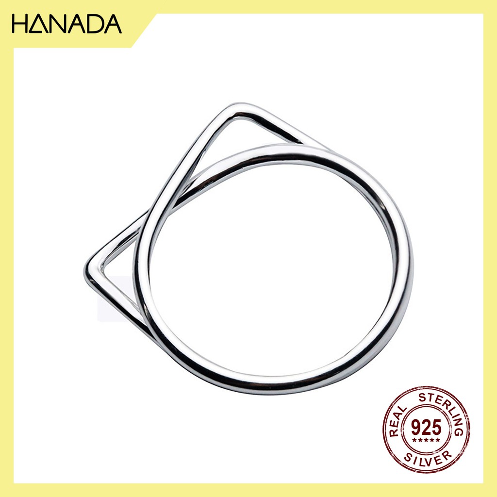 Nhẫn Bạc 925 Hanada R-0-S-0034 Hình Mèo