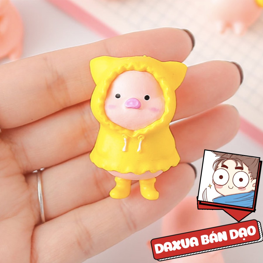 🐷Có sẵn🐷 Tượng heo con mini đáng yêu trang trí bánh kem, để bàn trang trí , mô hình để bàn làm việc, phụ kiện trí