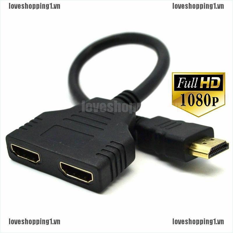 Cáp Chia Cổng Hdmi 1080p 1 Cổng Đực Sang Đầu Cái