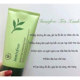 Sữa rửa mặt trà xanh innisfree mẫu mới nhất
