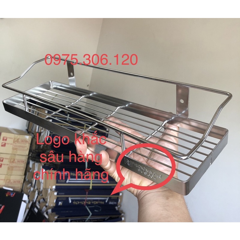 Kệ đựng gia vị trong nhà bếp 100% inox 304 KỆ THẲNG GIA VỊ 1 TẦNG inox sáng bóng chống han gỉ