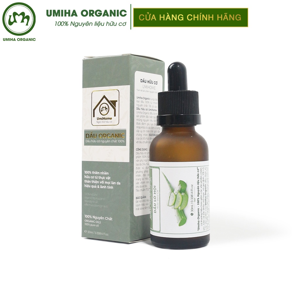 Dầu Lô Hội Nguyên Chất Umiha Hữu Cơ | Aloe Vera Oil 100% Organic 30ml