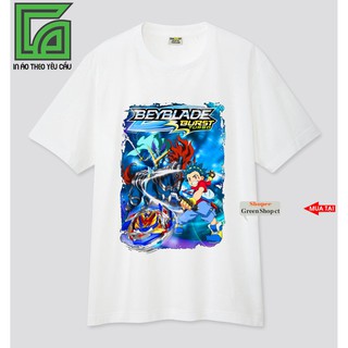 SALE- (NEW) Áo Thun In Hình Vòng Xoay Thần Tốc Beyblade Burst S154 - mẫu áo HOT