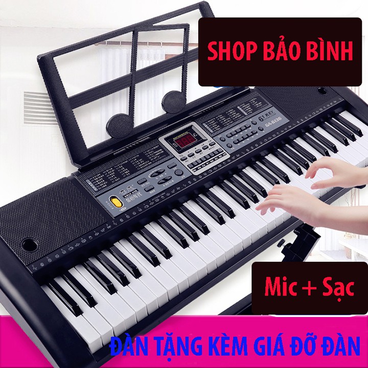 [CÓ VIDEO VÀ ẢNH THẬT ] Đàn Piano Đàn Organ Electronic Keyboard Đàn 61 phím Đàn điện cho người mới học đàn