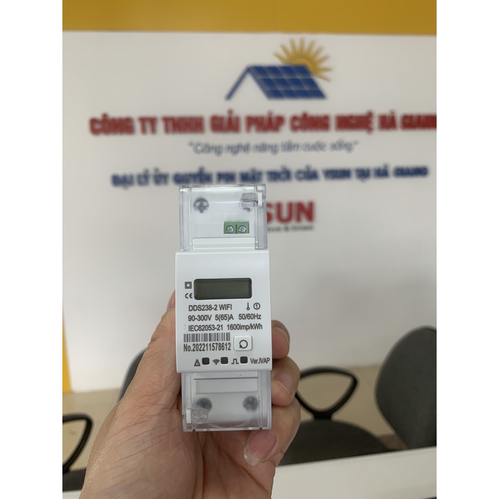 Công tơ điện tử 2 chiều Wifi 65A theo dõi trên điện thoại