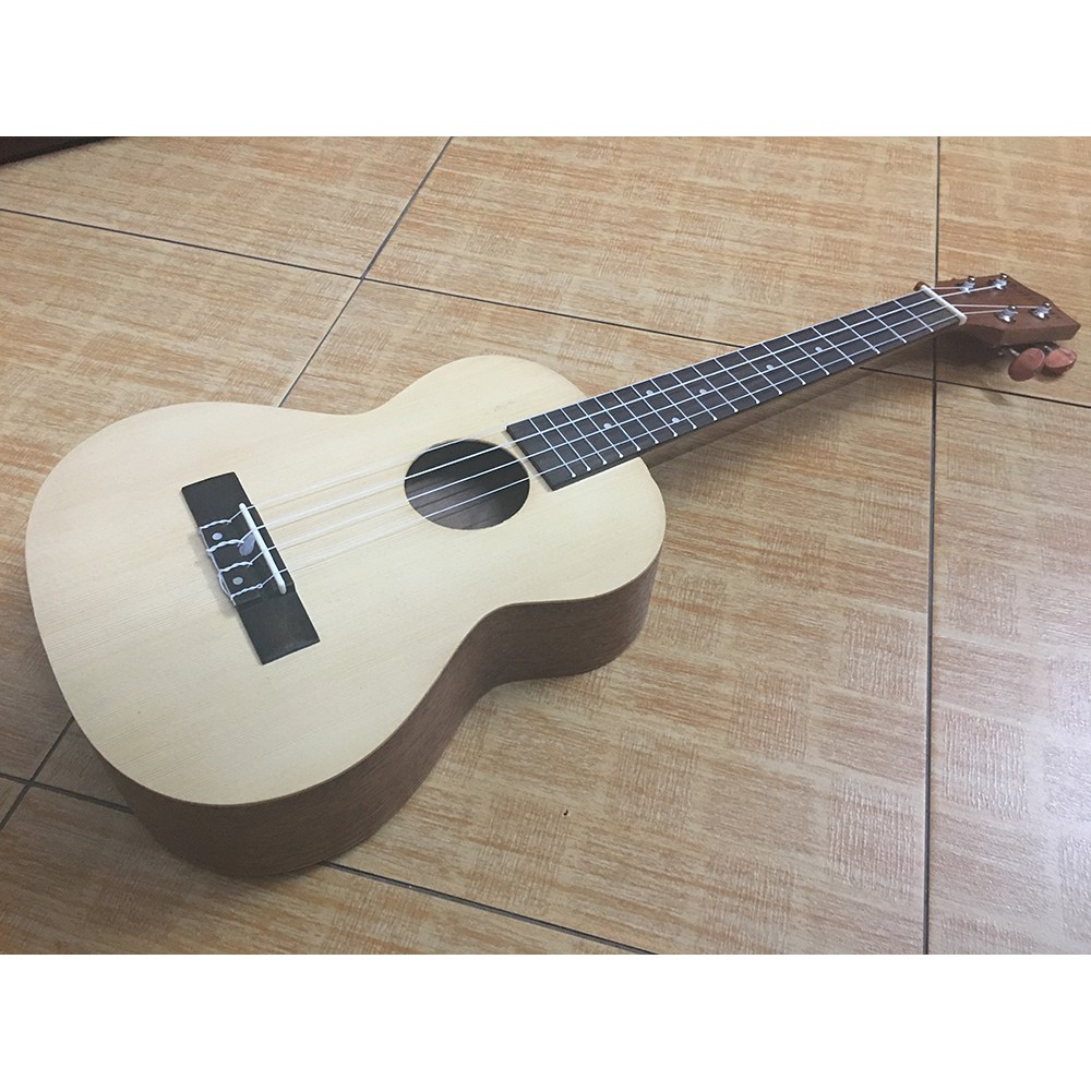 ĐÀN UKULELE TENOR BADSON TRƠN MÀU XÁM GỖ MAHOGANY CAO CẤP CHẤT LƯỢNG ĐẢM BẢO - HÀNG CÓ SẴN