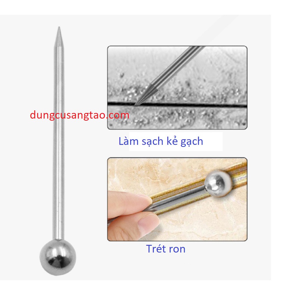 Bộ dụng cụ cạo ron gạch / cạo kẻ gạch +chà ron gạch, trét keo kẻ gạch