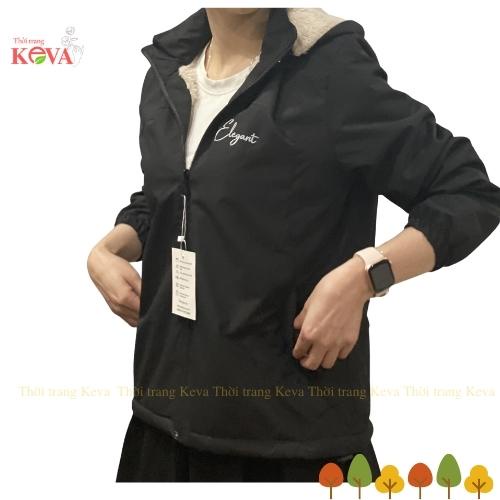 Áo Khoác Nữ Mùa Đông Lót Lông Có Mũ Đẹp Hàn Quốc Bigsize Có Dây Kéo Vải Gió Tráng Bạc Chống Nước Hot 2021, Keva | BigBuy360 - bigbuy360.vn