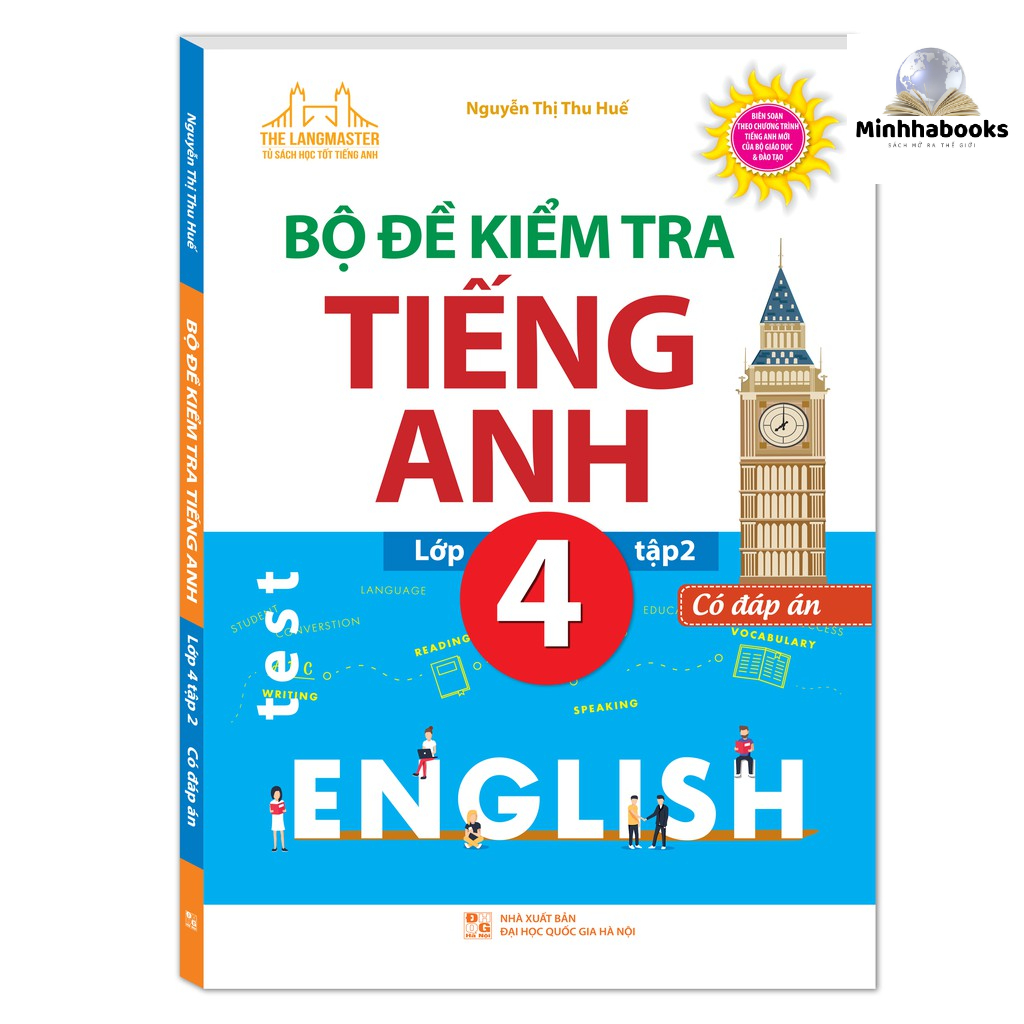 Sách - Bộ đề kiểm tra tiếng Anh lớp 4 tập 2 - Có đáp án
