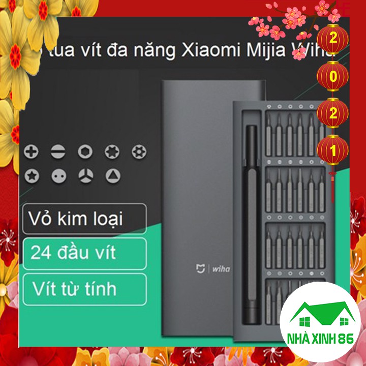 [CHÍNH HÃNG] Bộ tua vít bỏ túi đa năng Xiaomi Mijia Wiha l Tua vít xiaomi wiha chính hãng 24 đầu vít từ tính