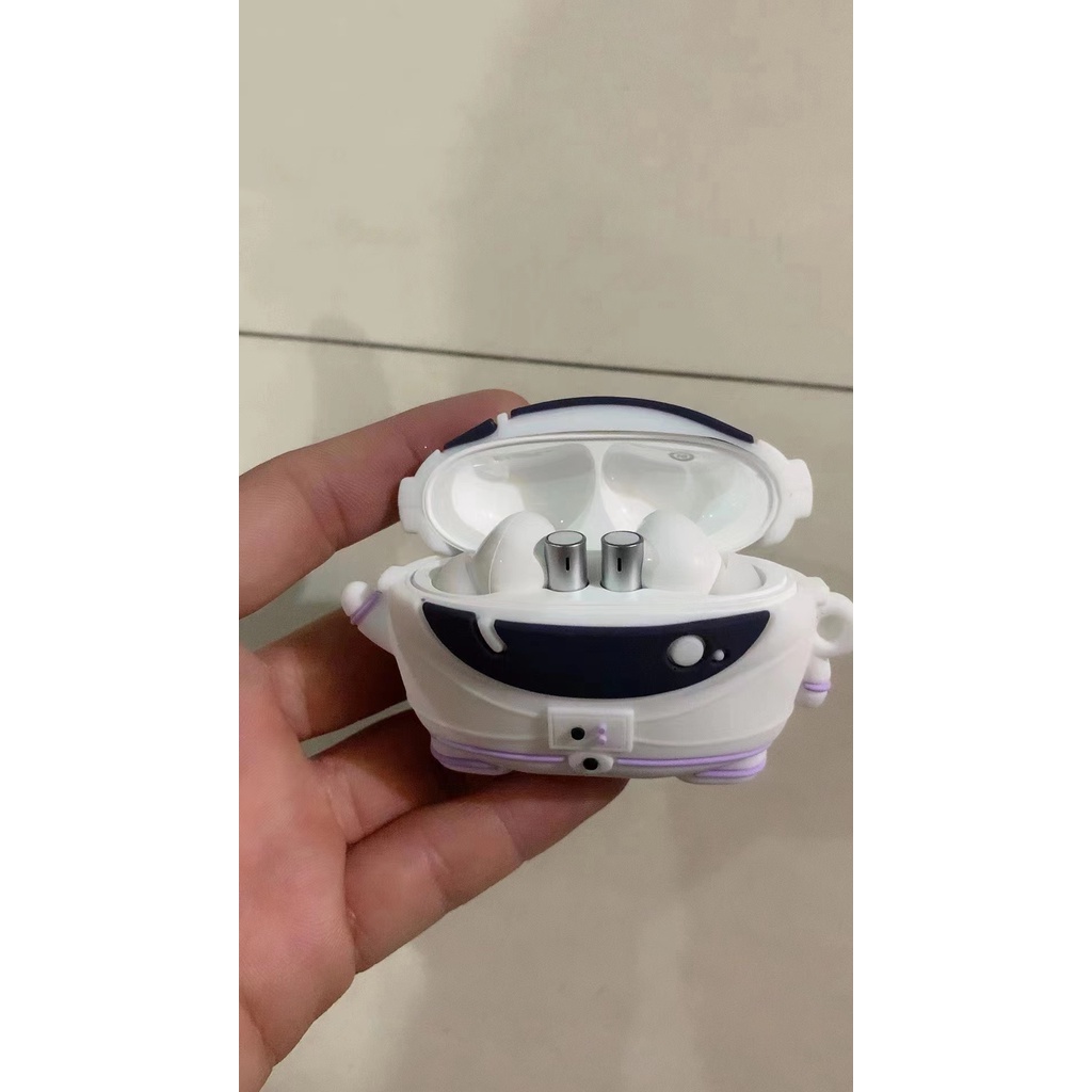 Vỏ Bảo Vệ Hộp Sạc Tai Nghe Không Dây bluetooth Bằng Silicon Mềm Họa Tiết Hoạt Hình 3D Cho Realme Buds Air3