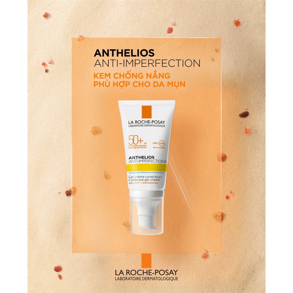 Kem Chống Nắng La Roche-Posay Anthelios Anti-Imperfection SPF50+ Cho Da Dầu, Dễ Nổi Mụn 3ml