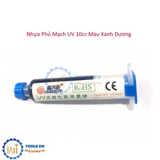Nhựa phủ mạch uv 10cc màu xanh dương