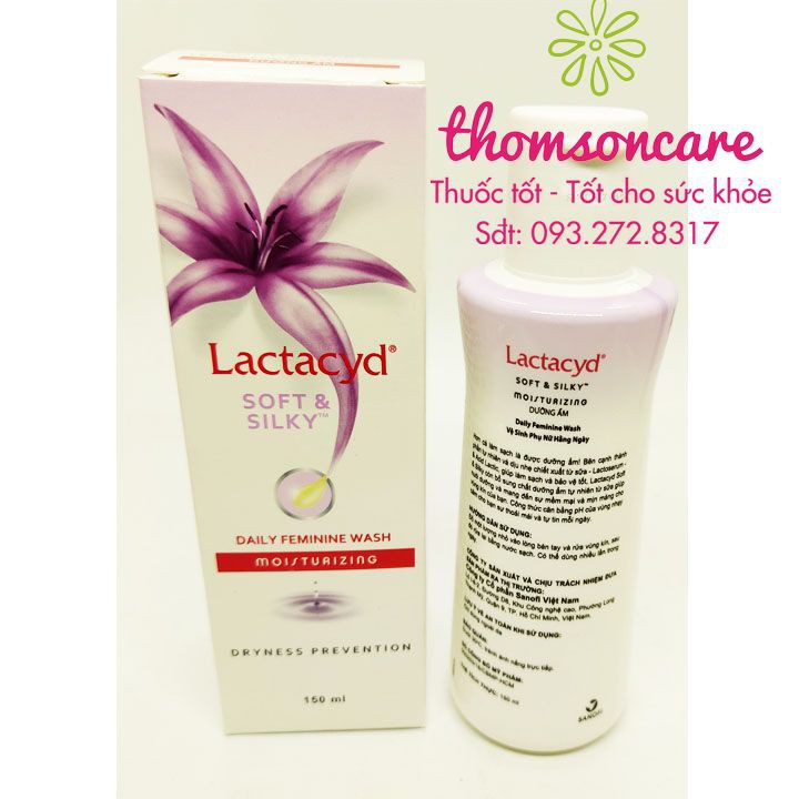 Nước rửa vệ sinh phụ nữ Lactacy Soft Silky - ddvs phụ nữ