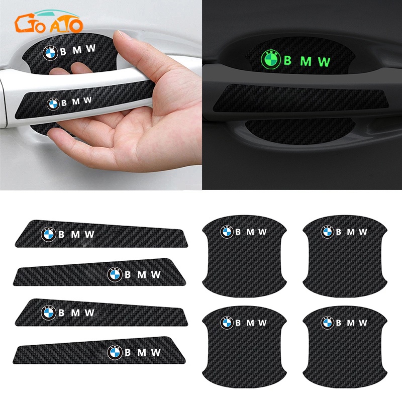 GTIOATO Sợi Carbon Bộ Bảo Vệ Tay Nắm Bát Cửa ô Tô Bộ Bảo Gương Hậu Xe HơI MiếNg DáN ChốNg XưỚC Phụ Kiện Oto Cho BMW M M4 320I X5 318I X6 X7 Z4 X4 M3 X3 M8 325I 530I