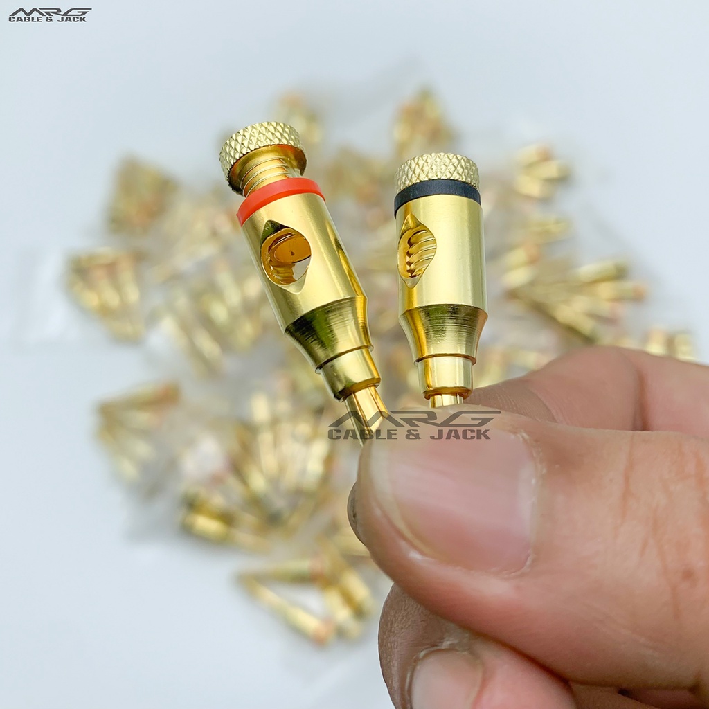 Jack Bắp Chuối Mạ Vàng, giá 1 cặp, dùng cắm loa.