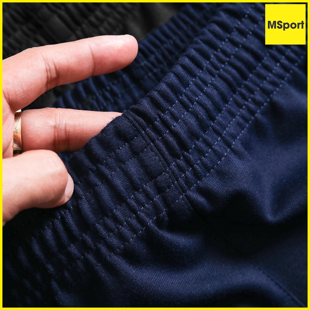 Quần Short Đùi Nam Kiểu dáng Thể thao, chất liệu Vải Poly 2 da Dày dặn Cao cấp QUAN.15