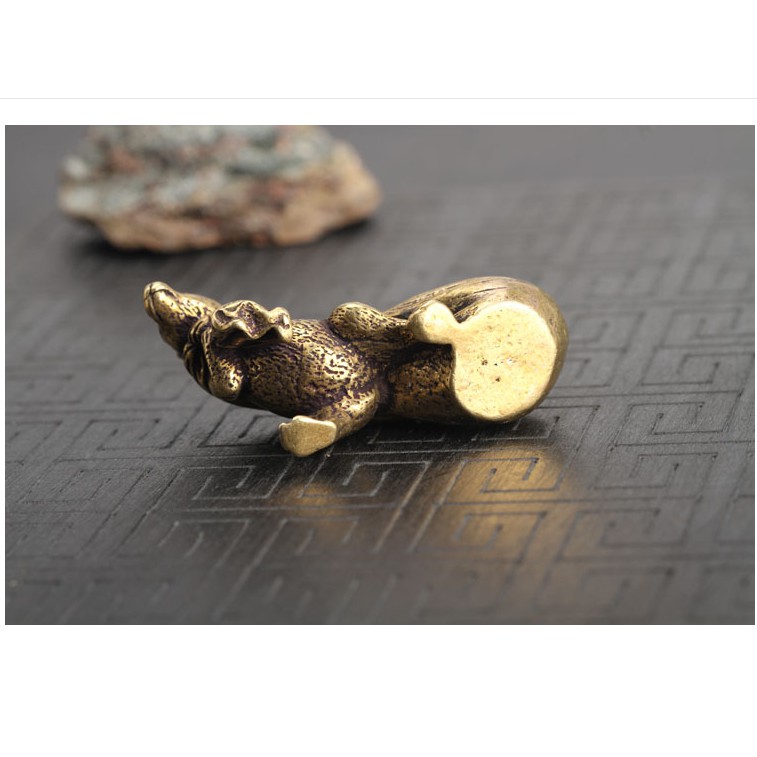 Tượng Đồng Phong Thủy : Chuột Kéo Bao Tiền TMT-COLLECTION