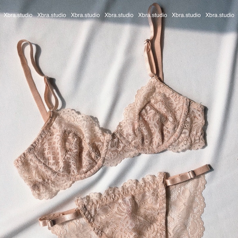 Bộ đồ lót ren mi áo gọng không mút quần dây mảnh sexy | BigBuy360 - bigbuy360.vn