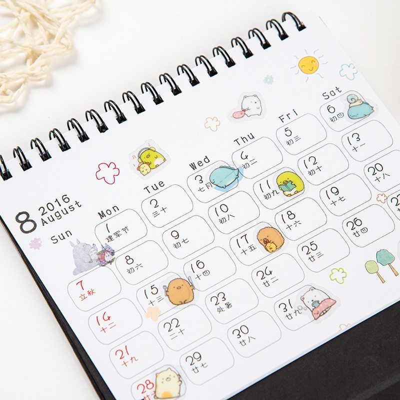 🍉80 Sticker Trang Trí Sổ Tay/ Planner/ Điện Thoại/ Nhật Ký Hoạt Hình Đáng Yêu - Hình Dán Trang Trí DUASHOP.
